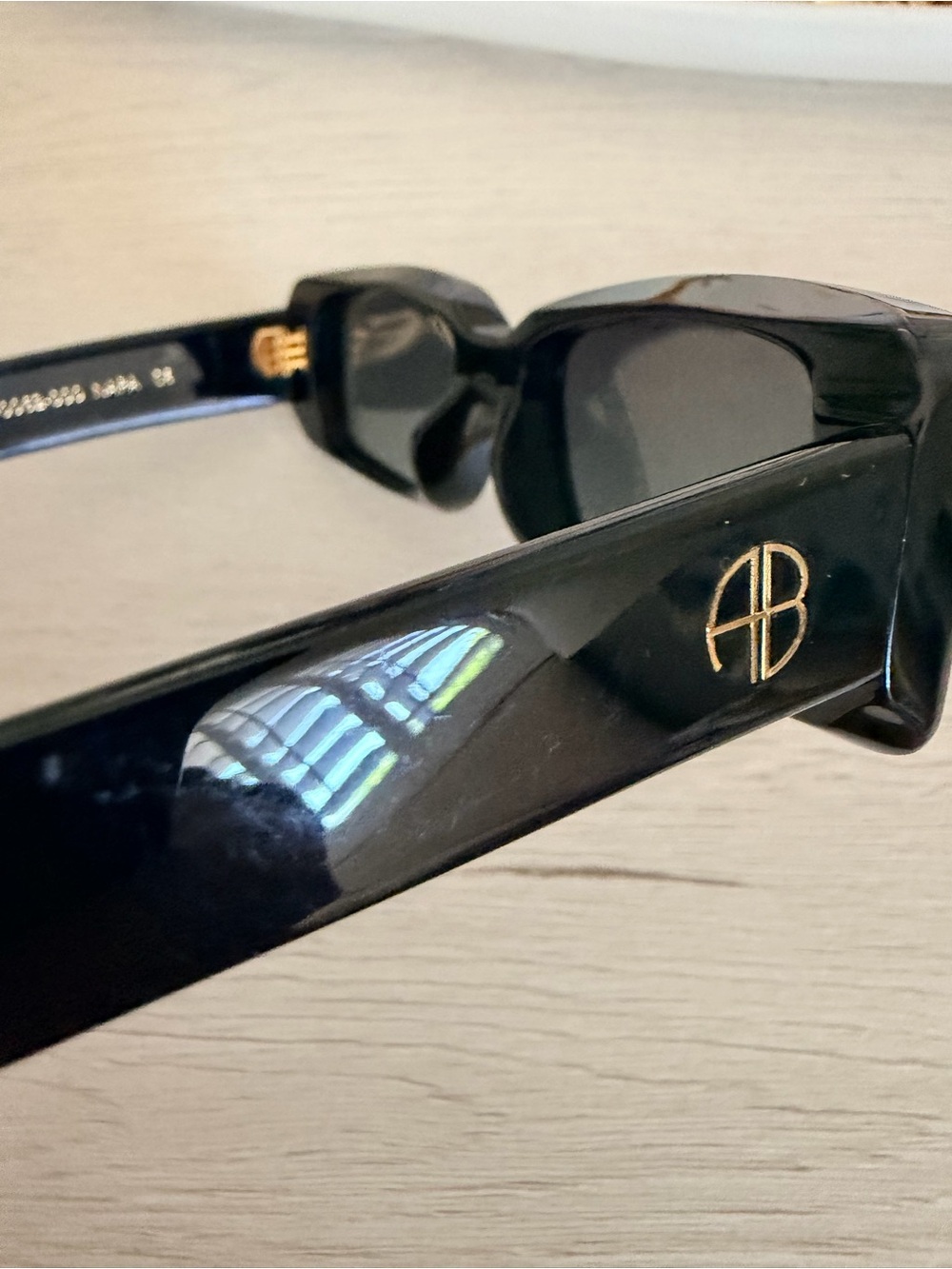 Anine Bing Black Napa Sunglasses - Picture 4 of 6
